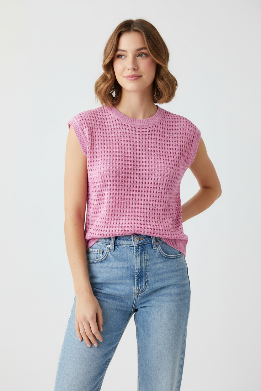 Knitted Sweater Pink