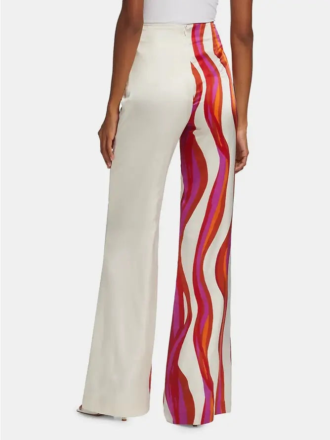 Off-The-Shoulder Blouse and Wide Leg Casual Pants Set